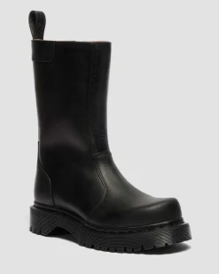 Rejena Old Harness Leder Stiefel in Schwarz