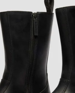 Rejena Old Harness Leder Stiefel in Schwarz