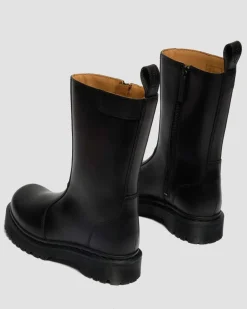 Rejena Old Harness Leder Stiefel in Schwarz