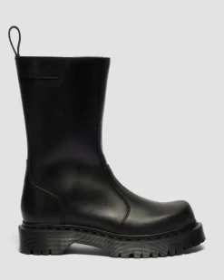 Rejena Old Harness Leder Stiefel in Schwarz