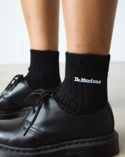 Short Athletic Logo Socken aus Bio-Baumwolle in Schwarz