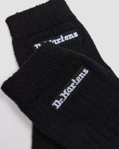 Short Athletic Logo Socken aus Bio-Baumwolle in Schwarz