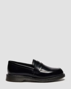 Temara Glattleder Loafer in Schwarz