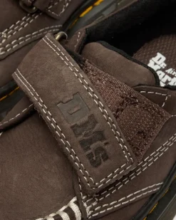 Toddler Raffe Tumbled Nubuck Schuhe mit Klettverschluss in Dunkelbraun