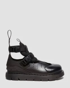 VENT XX01 Leder Gladiatorsandalen in Schwarz