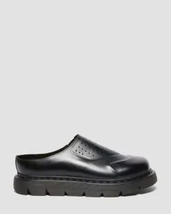 VENT XX02 Leder Mules in Schwarz