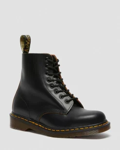 Vintage 1460 Quilon Leder Stiefeletten in Schwarz
