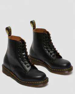 Vintage 1460 Quilon Leder Stiefeletten in Schwarz