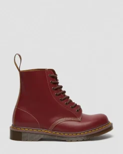Vintage 1460 Quilon Leder Stiefeletten in Rot