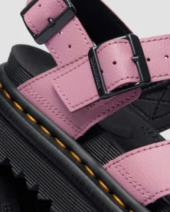 Voss II Athena Leder Riemensandalen in Dusty Rose Pink