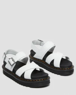Voss II Hydro Leder Riemensandalen in Weiß