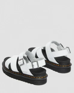 Voss II Hydro Leder Riemensandalen in Weiß