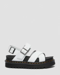 Voss II Hydro Leder Riemensandalen in Weiß