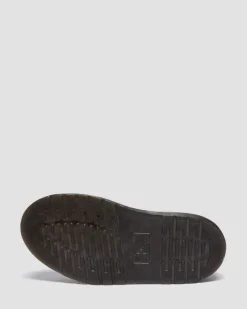 Wrenlie Open Toe Nappa Leder Fisherman Plateausandalen in Schwarz
