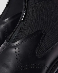 14XX QUBIST STIEFEL MIT REISSVERSCHLUSS in Schwarz