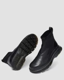 14XX QUBIST STIEFEL MIT REISSVERSCHLUSS in Schwarz