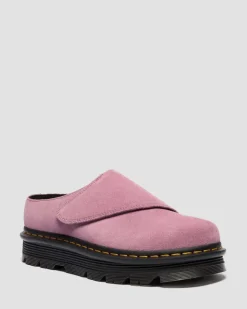Zebzag Anywair Wildleder Plateau Mules in Dusty Rose Pink