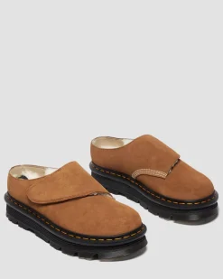 Zebzag AnyWair Wildleder Mules mit Futter in Braun