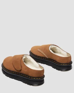 Zebzag AnyWair Wildleder Mules mit Futter in Braun