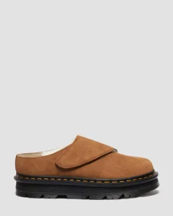 Zebzag AnyWair Wildleder Mules mit Futter in Braun