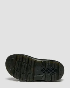 Zebzag Pisa Leder Plateausandalen in Schwarz