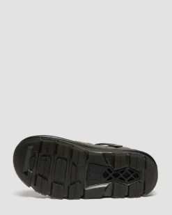 Zebzag Quilted Canvas Plateau Mules in Dms Olivgrün