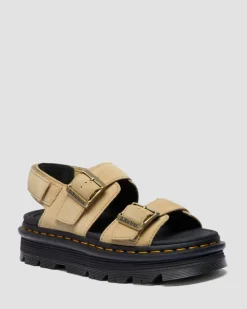 Zebzag Wildleder Sandalen in Tan