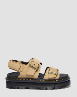 Zebzag Wildleder Sandalen in Tan