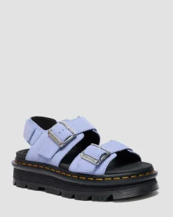 Zebzag Wildleder Sandalen in Cornflower Blau