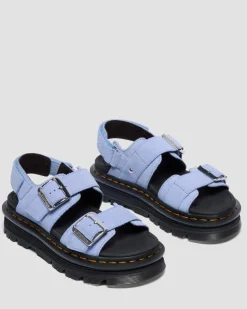 Zebzag Wildleder Sandalen in Cornflower Blau