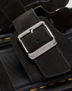 Zebzag Wildleder Sandalen in Schwarz