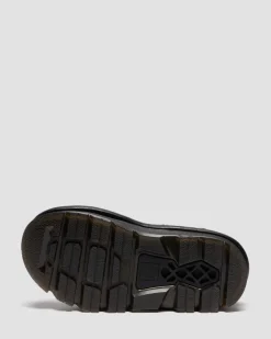 Zebzag Wildleder Sandalen in Schwarz