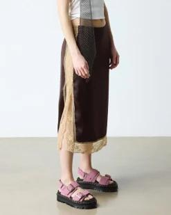 Zebzag Wildleder Sandalen in Dusty Rose Pink